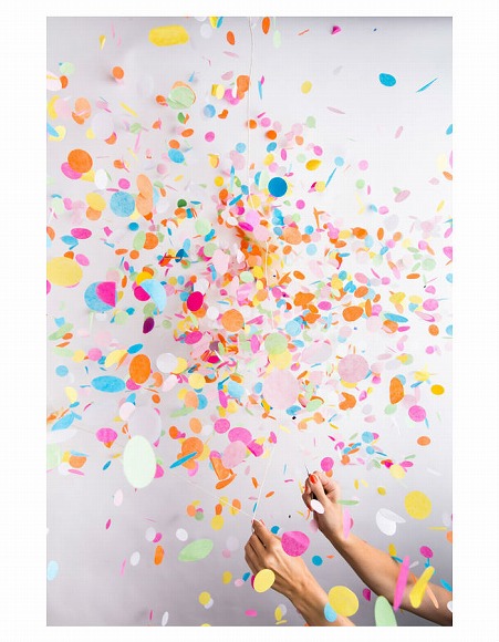 把氣球啪的切開...色彩繽紛的紙碎片翩翩飛舞！美國的紙雜貨好有魅力♪