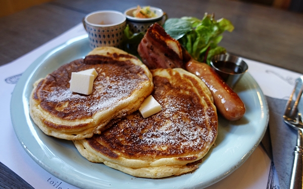 【東京自由行、咖啡廳推薦】同時品嚐兩種咖啡的特別組合與軟綿綿鬆餅／祐天寺toile de liberte