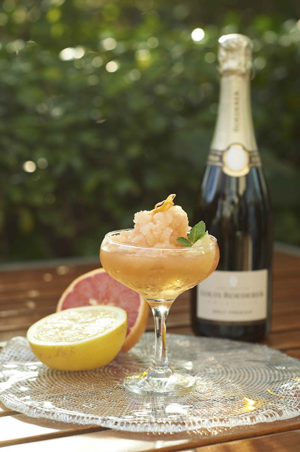 「葡萄柚與蜂蜜之法式冰沙」