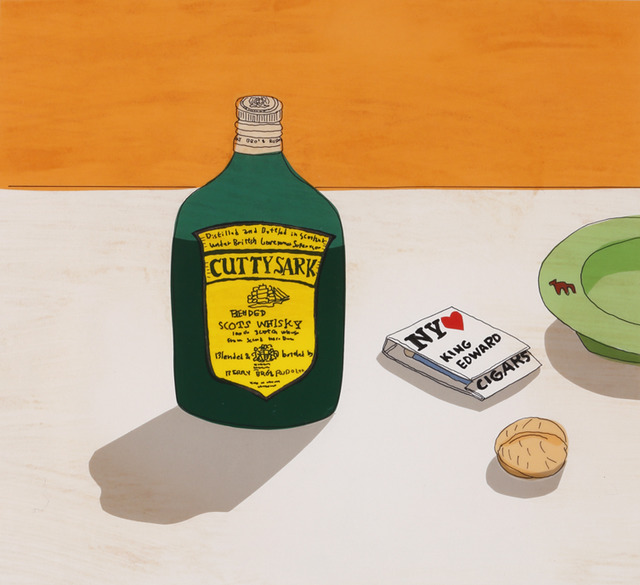 安西水丸　「CUTTY SARK」 出自『象工場的HAPPY END』（CBS Sony/講談社） 1983年 私人收藏