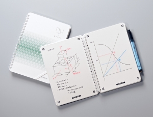 欧文印刷『nu board A5 SHOT NOTEタイプ White & Grid Edition』