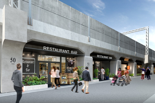 在東急東橫線・東京地下鐵日比谷線中目黑站周邊的高架橋下，11月，新商業設施「中目黑高架下」即將開幕