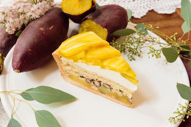 「鹿吉 絹錦番薯(silk sweet)的酥塔」(單片/含稅581日圓,整個/含稅5,508日圓)