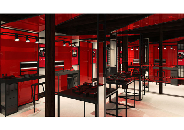 シャネルが京都のしまだいギャラリーにて伝統とモダンを融合した、赤に巡り合えるイベント「ル ルージュ エ アカ」を開催