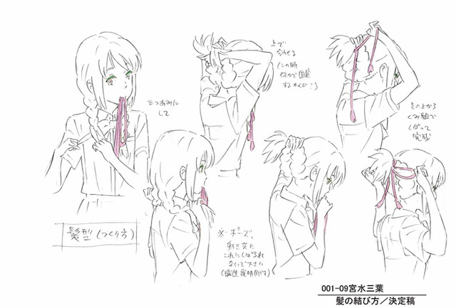 出自作畫導演・安藤雅司之手的角色設定表