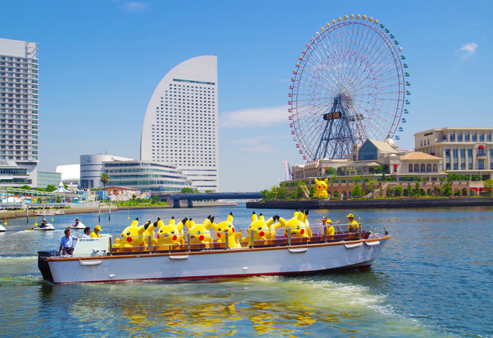 日本橫濱2018皮卡丘大量出現遊行活動寶可夢皮卡丘船上表演