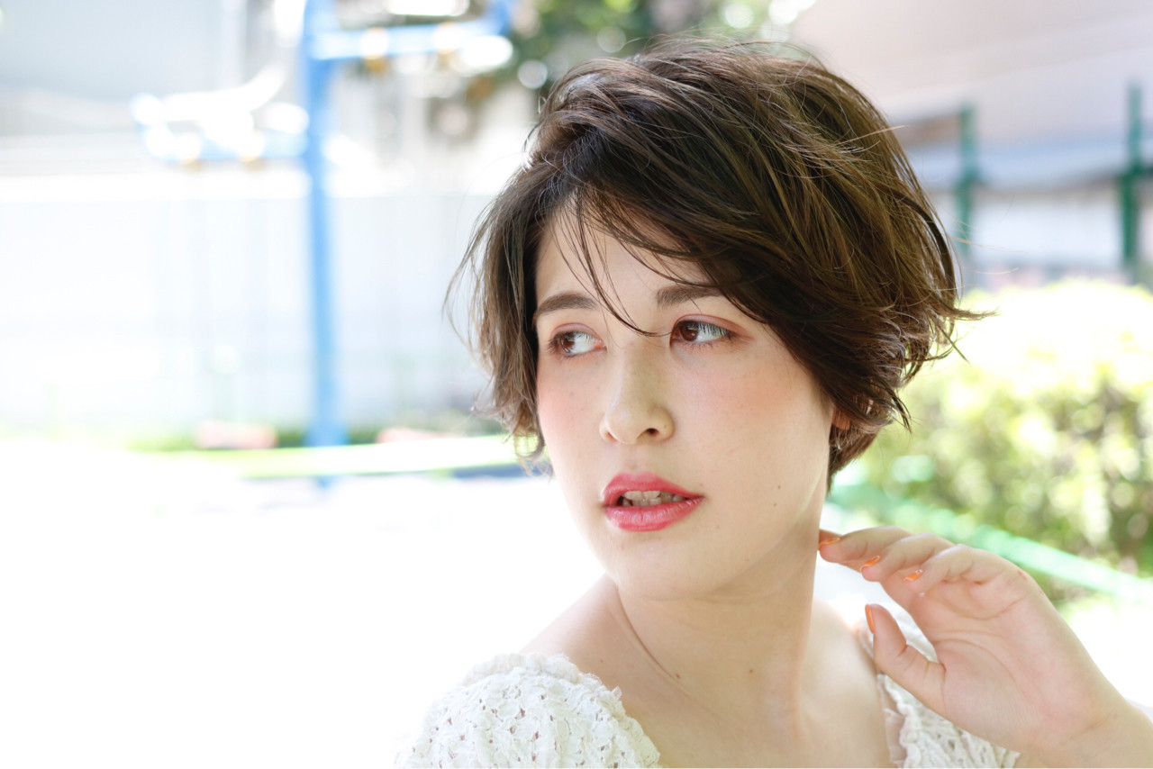 ヌーディな質感でやわらかな印象をプラス! ☆高橋 真理☆