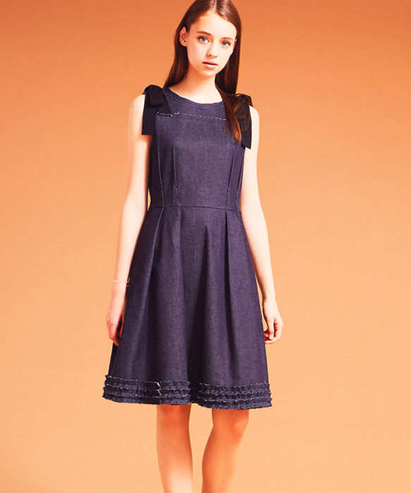 LANVIN-en-bleu-法國品牌日本限定專屬品牌牛仔洋裝