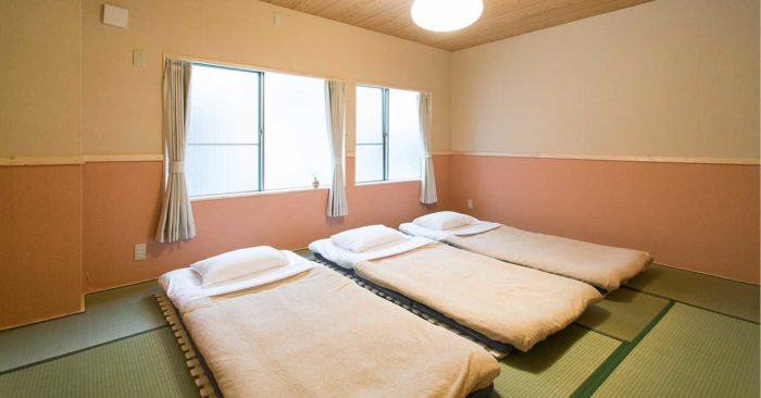 北海道札幌平价住宿GUEST House Yuyu 雪结三人房和式个室