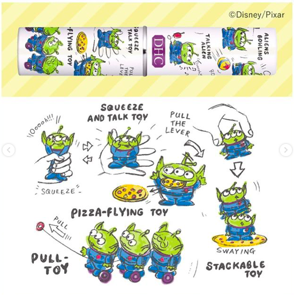 dhc純欖護唇膏玩具總動員包裝