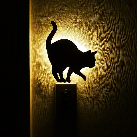 貓咪壁燈1