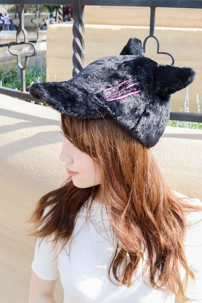 東京迪士尼海洋萬聖節週邊 費加洛貓咪帽