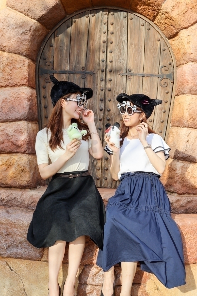 東京迪士尼海洋萬聖節 戴上萬聖節週邊商品拍紀念照