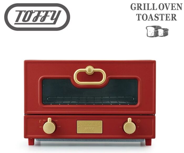 toffy_烤箱_grill oven toaster_復古紅