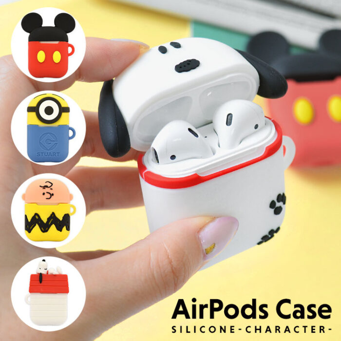 AirPods_Case_Silicone_Character_保護殼_snoopy_mickey_Minion