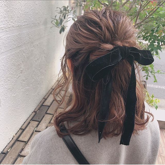 公主頭鮑伯造型:用緞帶蝴蝶結裝飾