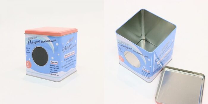 3COINS-洗衣粉白鐵收納罐(藍)