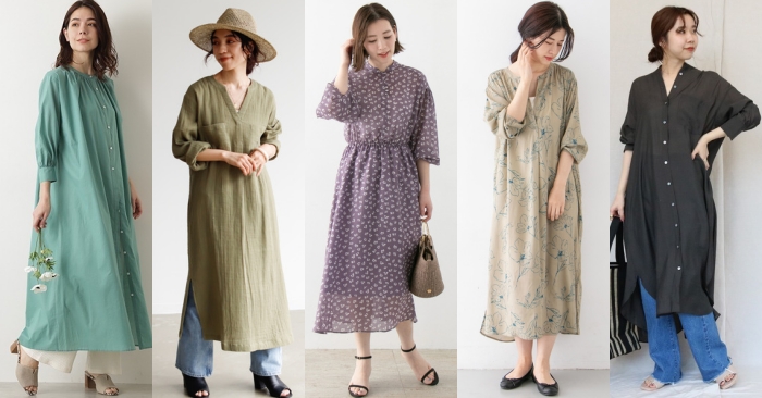 輕・薄・涼日系洋裝穿搭20選!2020年夏天最清爽時尚