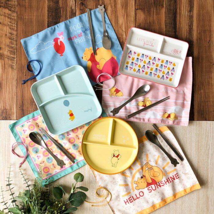 7-ELEVEN全店集點與迪士尼經典角色小熊維尼合作,推出「304不鏽鋼餐具組」及「陶瓷分隔盤」,讓你用餐也有心情