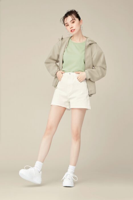 GU 2021年春夏女裝新品主打商品「女裝棉質彈性短褲」