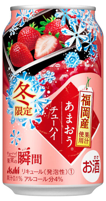 Asahi果實瞬間冬限定–福岡產甘王草莓