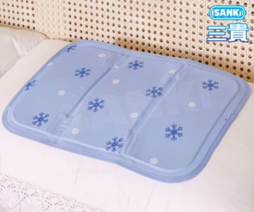 日本SANKI 小雪花固態凝膠冷卻枕座墊