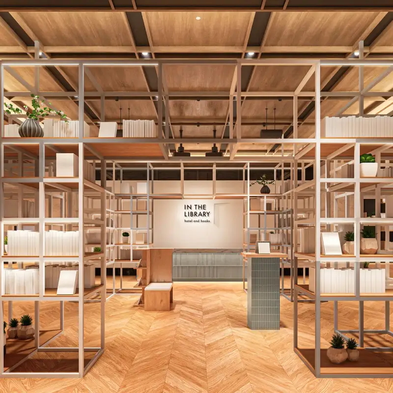 參觀完角川武藏野博物館，來入住全新開幕的書香飯店「IN THE LIBRARY hotel and books TOKOROZAWA」