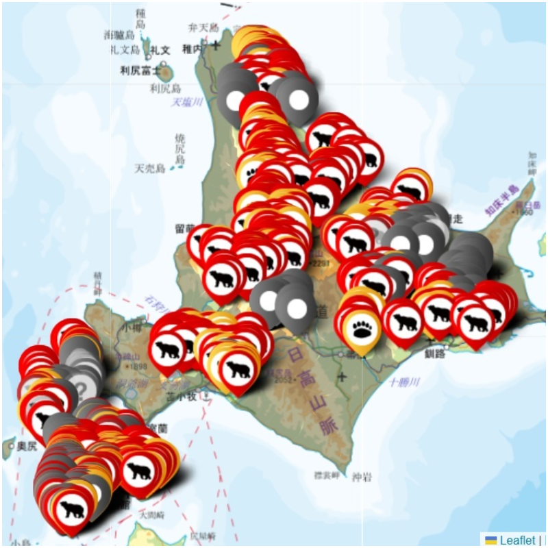日本全國各地「熊出沒地圖」網站懶人包!前往北海道、東北、北陸旅遊前,先做好功課才能平安回家