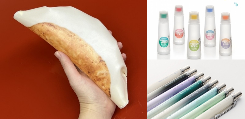 【文具速報】Yamato膠水透明粉彩罐、餃子文具收納包、軟Q觸感麵包便條紙太吸睛！日本1月新品5選