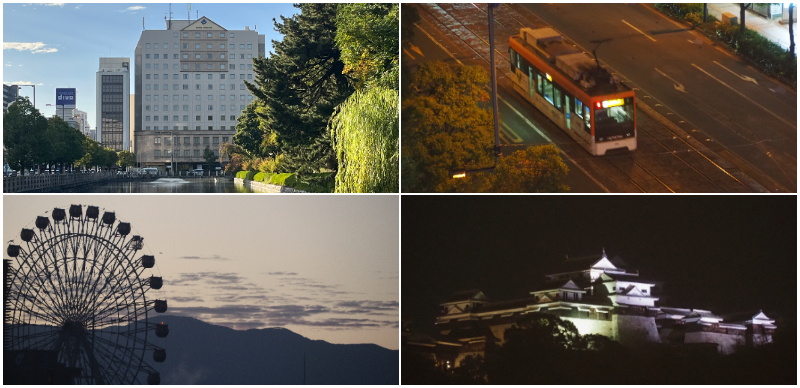 日本愛媛松山推薦飯店「HOTEL MYSTAYS」，躺在床上就能欣賞松山城日夜景