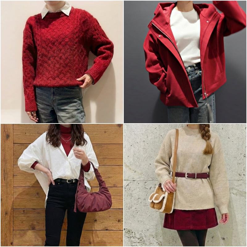 聖誕浪漫應景、過年喜氣招財！在 GU 找到 2026 紅色穿搭靈感