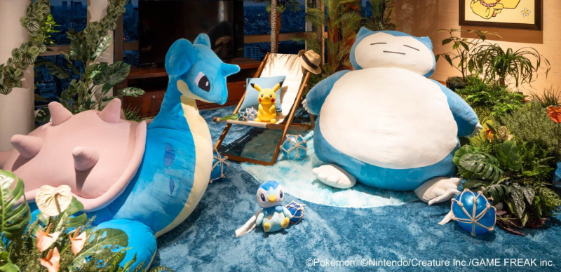 東京君悅酒店「Pokémon Collaboration Summer 2025」，今年多了拉普拉斯陪你渡過這個夏天！