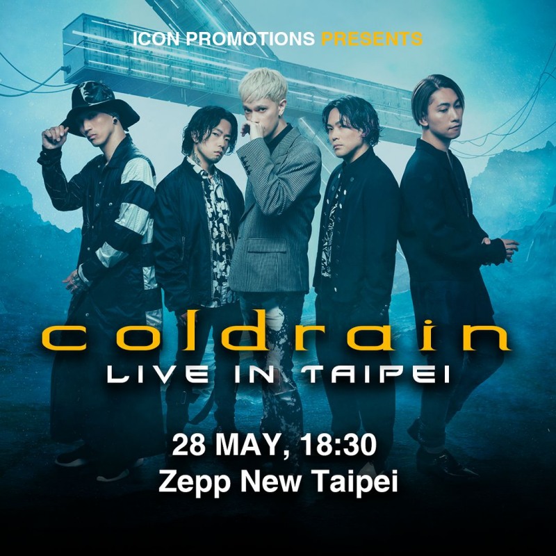 冷雨襲來！日團 coldrain 睽違四年來台開唱，攜特別嘉賓 5 月炸場