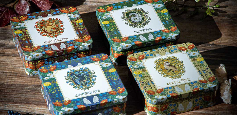 LUPICIA推出哈利波特聯名款，霍格華茲四學院風格的紅茶罐超美！