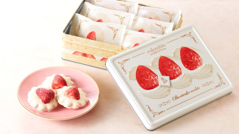夢幻逸品！巧克力 colombin 「草莓奶油蛋糕餅乾」鐵盒再次強勢回歸