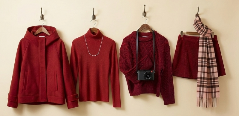 聖誕浪漫應景、過年喜氣招財！在 GU 找到 2026 紅色穿搭靈感