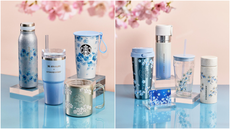 日本星巴克櫻花季商品第二彈！夢幻藍色櫻花接棒登場
