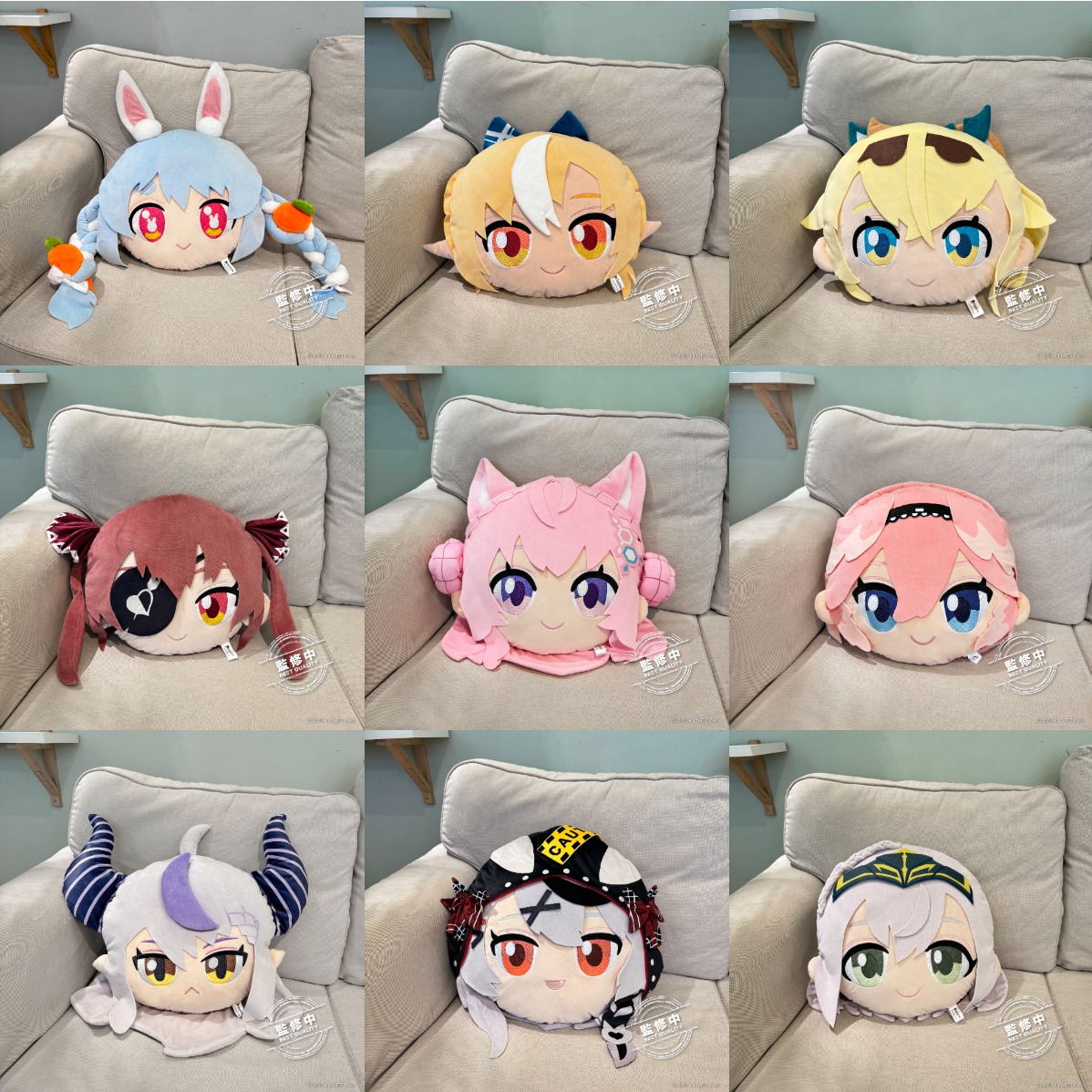 大頭抱枕超香！三期生和秘密結社holoX一次收藏 「hololive production x FANFANS粉粉」合作新品重磅登場