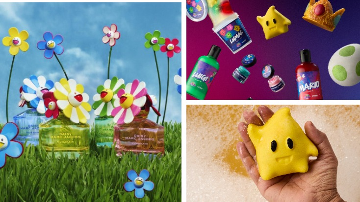 可愛到失控！LUSH瑪利歐系列、Marc Jacobs村上隆聯名一次看，從洗澡到香水全收！