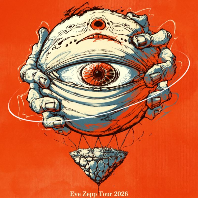 日本蒙面系歌手 Eve 二度來台登 Zepp New Taipei 連唱兩天，5 月 9 日準時開搶！