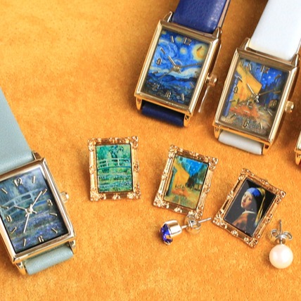 把世界名畫戴在手上！梵谷、莫內經典作品化身手錶和耳環