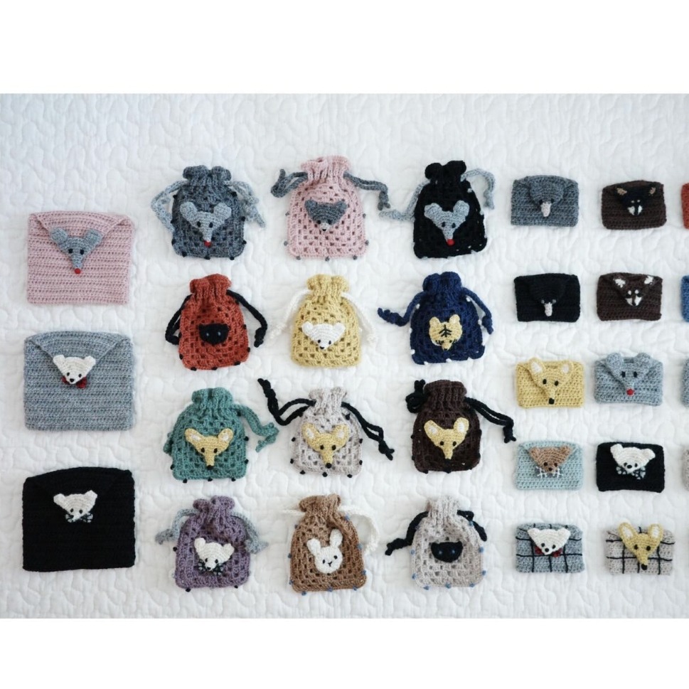 鉤織作家「aaco（ああこ）」，以鉤針勾勒出可愛與實用性兼具的動物編織包