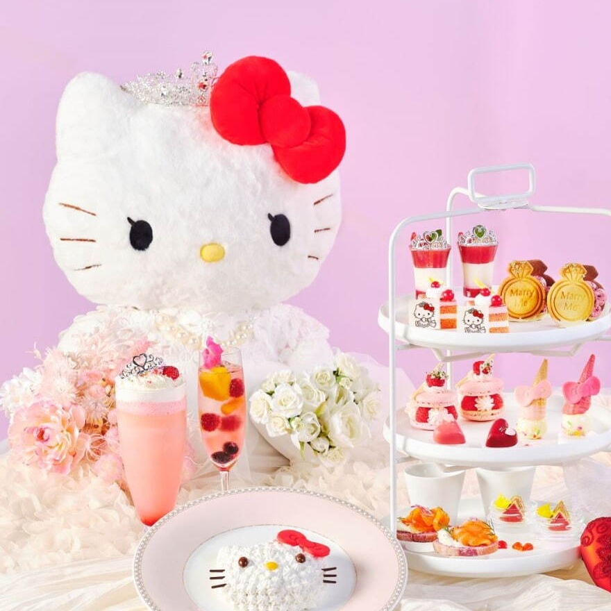 「Hello Kitty公主下午茶」即將於日本東京及大阪等7大城市登場！甜點造型如婚戒般夢幻