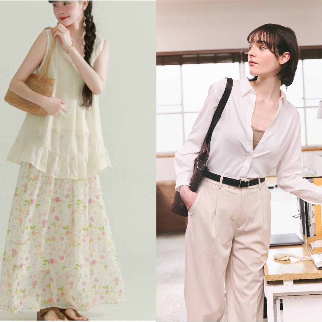 熱浪來襲也要美！日系「降溫穿搭」必學，棉麻、碎花＋清爽色系穿出鬆弛高級感