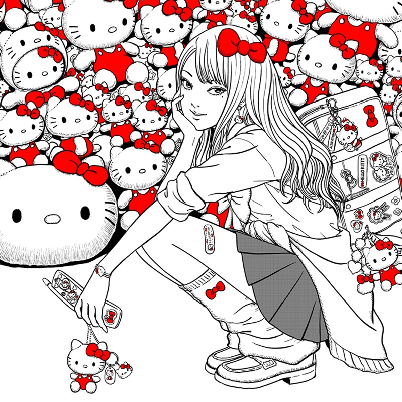 這樣的富江太讚了吧?!伊藤潤二×三麗鷗超狂跨界聯名,東京、大阪接力展開快閃店