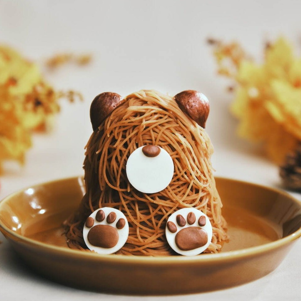 棲息於北海道的東北棕熊型泰蒙布朗甜蜜登場!DIY來打造可愛的甜點吧