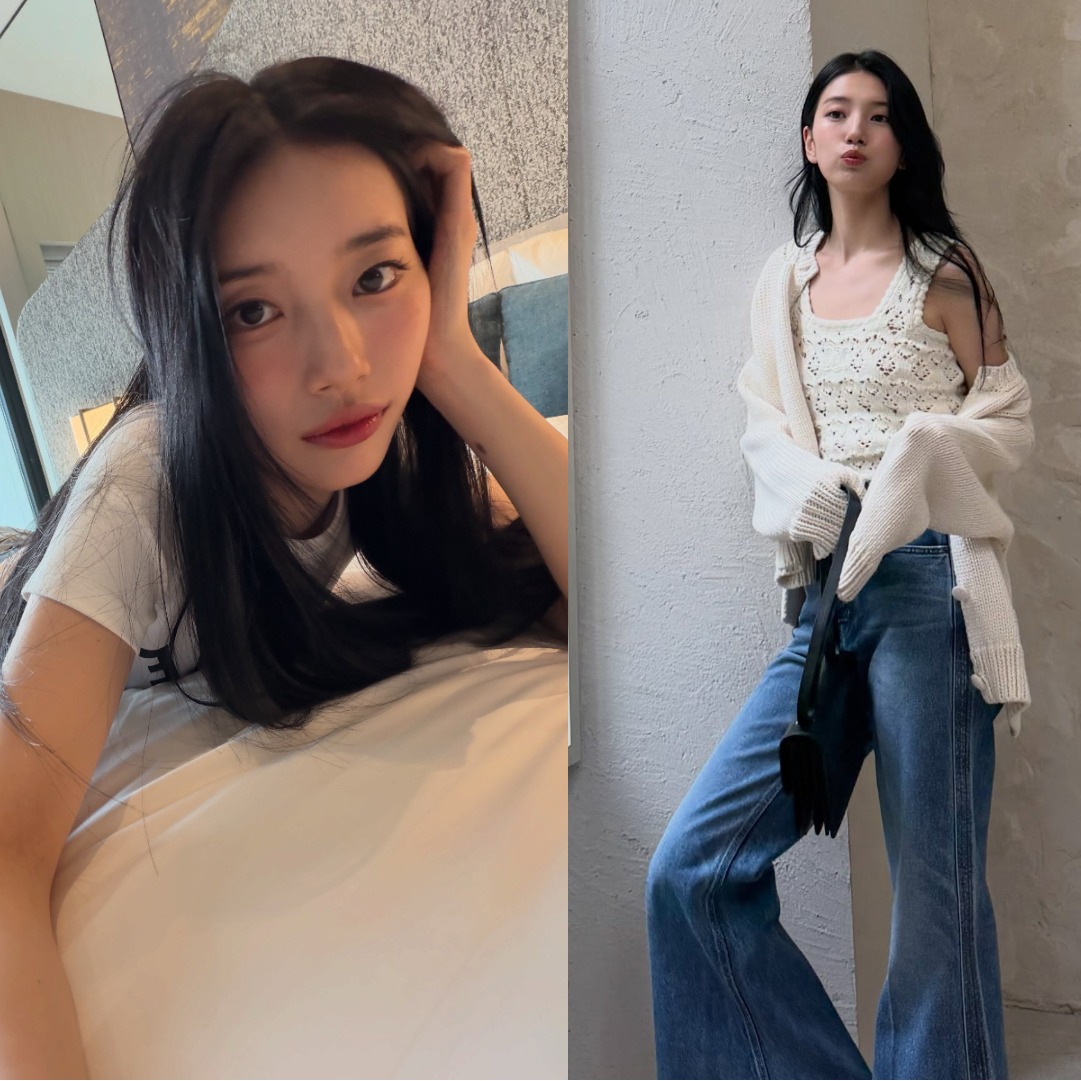 秀智私服又美出新高度！從躺床美照到牛仔褲穿搭，5招拆解「國民初戀」的日系高級感