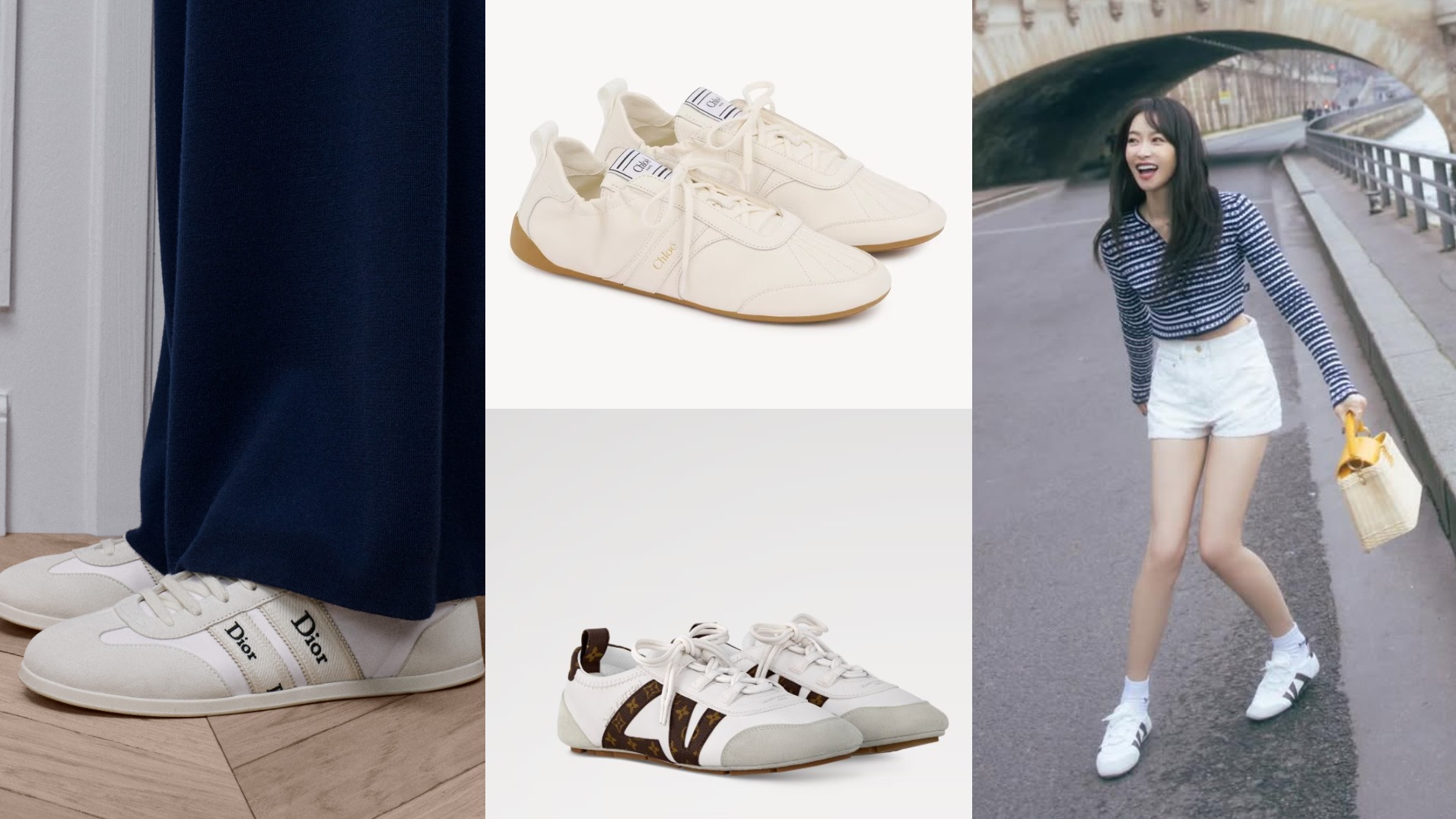 精品小白鞋推薦！LV、Dior、Chloé、LOEWE，鞋櫃最值得投資的「萬用神隊友」
