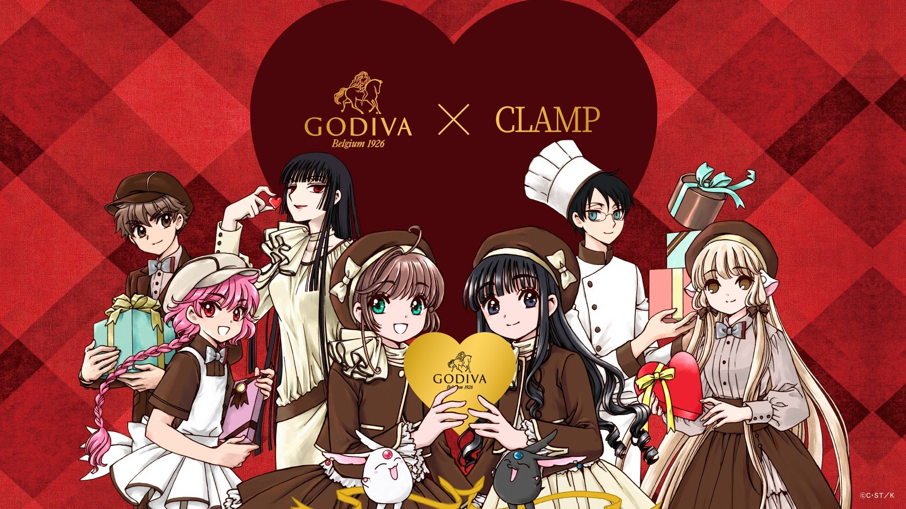 讓人意想不到的跨界聯名「GODIVA x CLAMP」，CLAMP筆下五部人氣作品角色大集合
