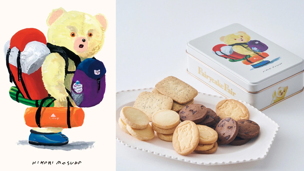 陶藝作家「增田光」 X  Fairycake Fair聯名鐵盒餅乾，和陶藝作家所描繪的小熊來一段夏日旅行